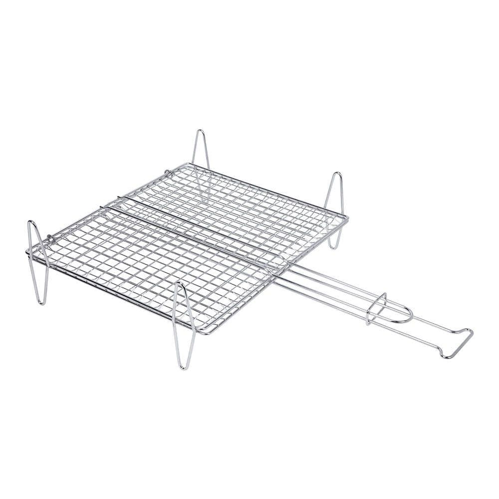 GRELHADOR DUPLO PARA PEIXE 40X45CM SAUVIC