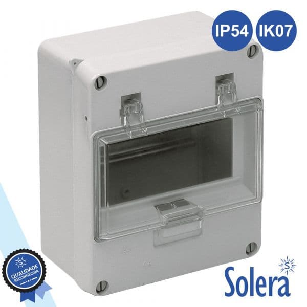 Solera Caixa Distribuição Elétrica 6 Elementos Ip54 IK07
