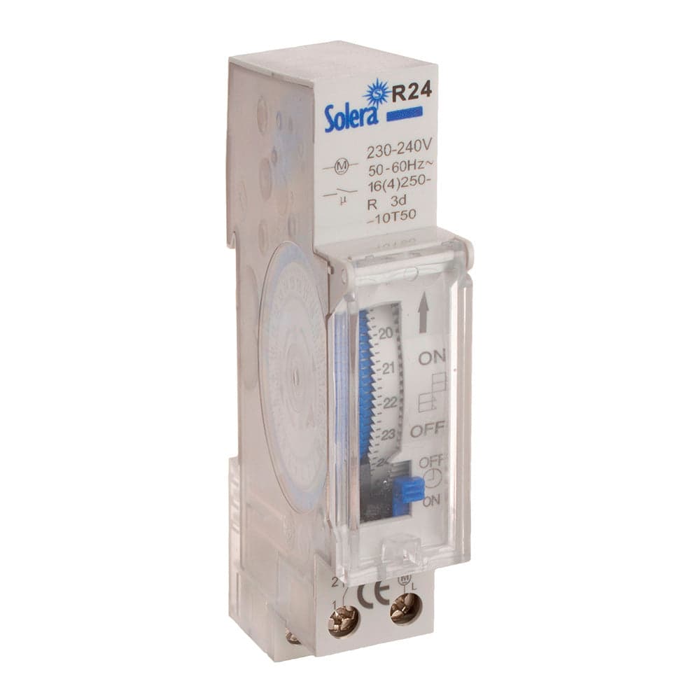 Solera Interruptor de Tempo Analógico de 24 Horas - EDM43010