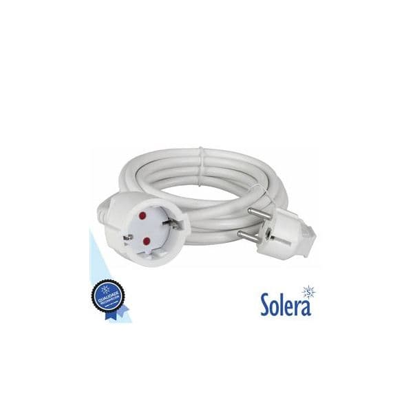 Cabo Extensão Tomada Elétrica C/ 1 Saída 5M 3x1.5MM Branco