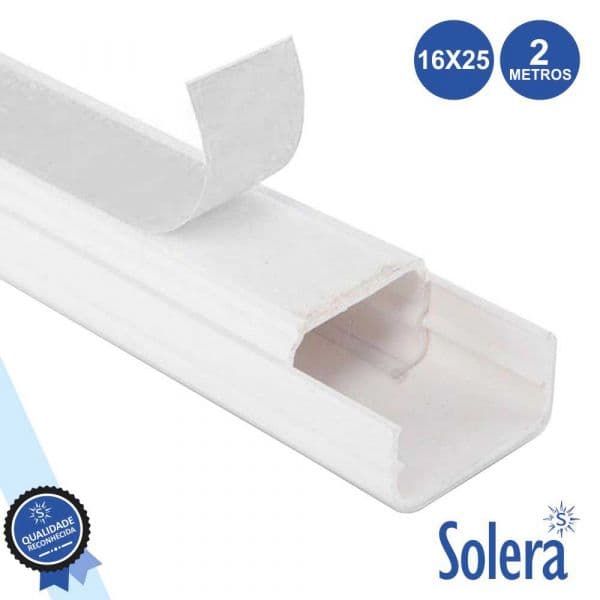 Solera Calha Técnica Pvc C/ Adesivo 16x25mm 308mm² 2m