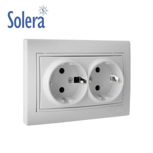 Solera Tomada Dupla 2p+t com Obturador 16a 250v - EDM65331