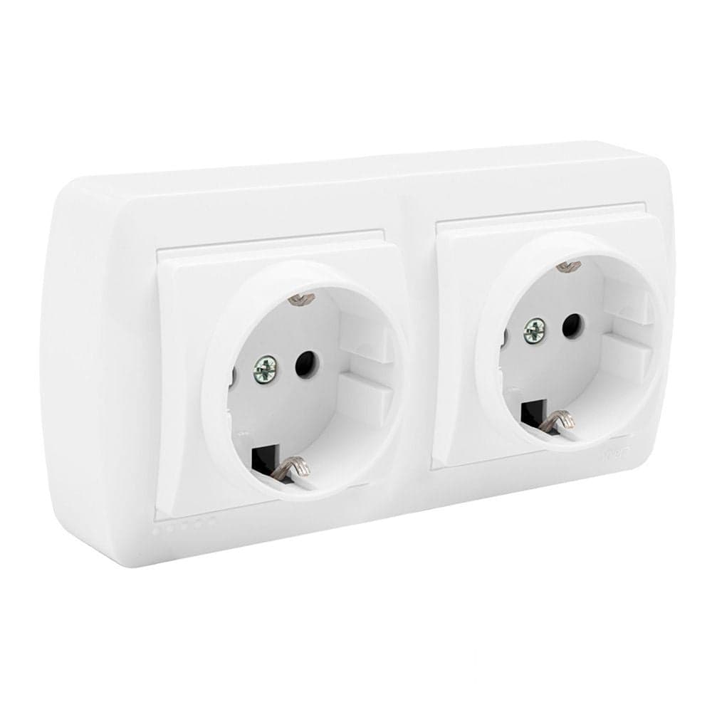 BASE DUPLA BIPOLAR COM T/TL 148X72X42MM SUPERFICIE MURAL SOLERA M