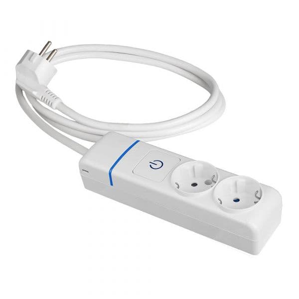 Solera Régua de Tomadas 2 Tomadas (2P+T) com Interruptor Luminoso 16A 250V Cabo 1.5m Preto