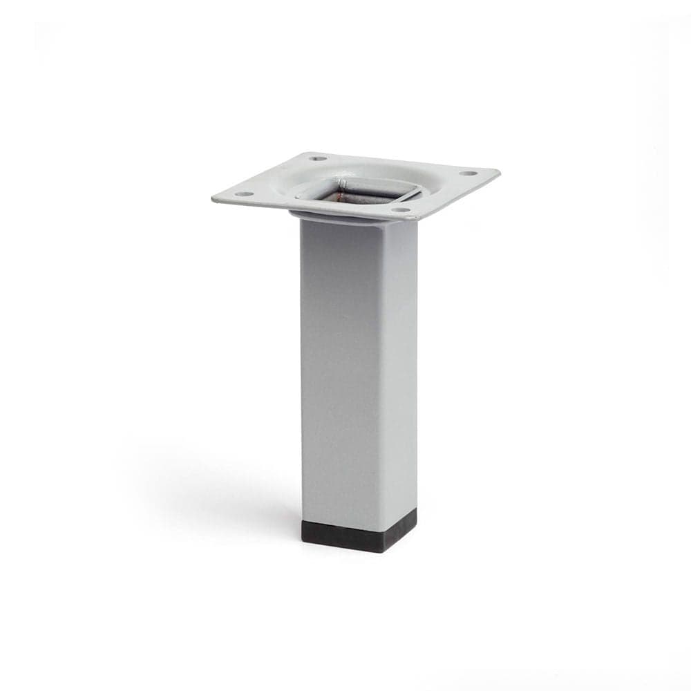 Rei Pé Quadrado em Aço Cromado Mate 10cm - 1160440108