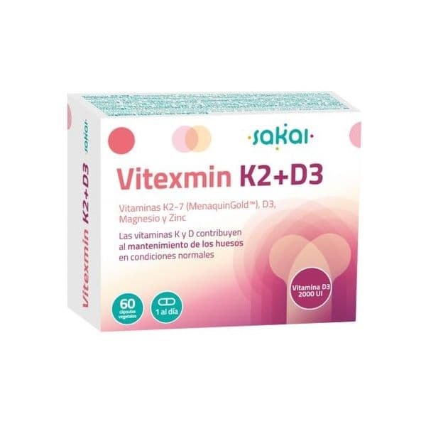 Sakai Vitexmina K2+D3 60 Cápsulas Vegetais