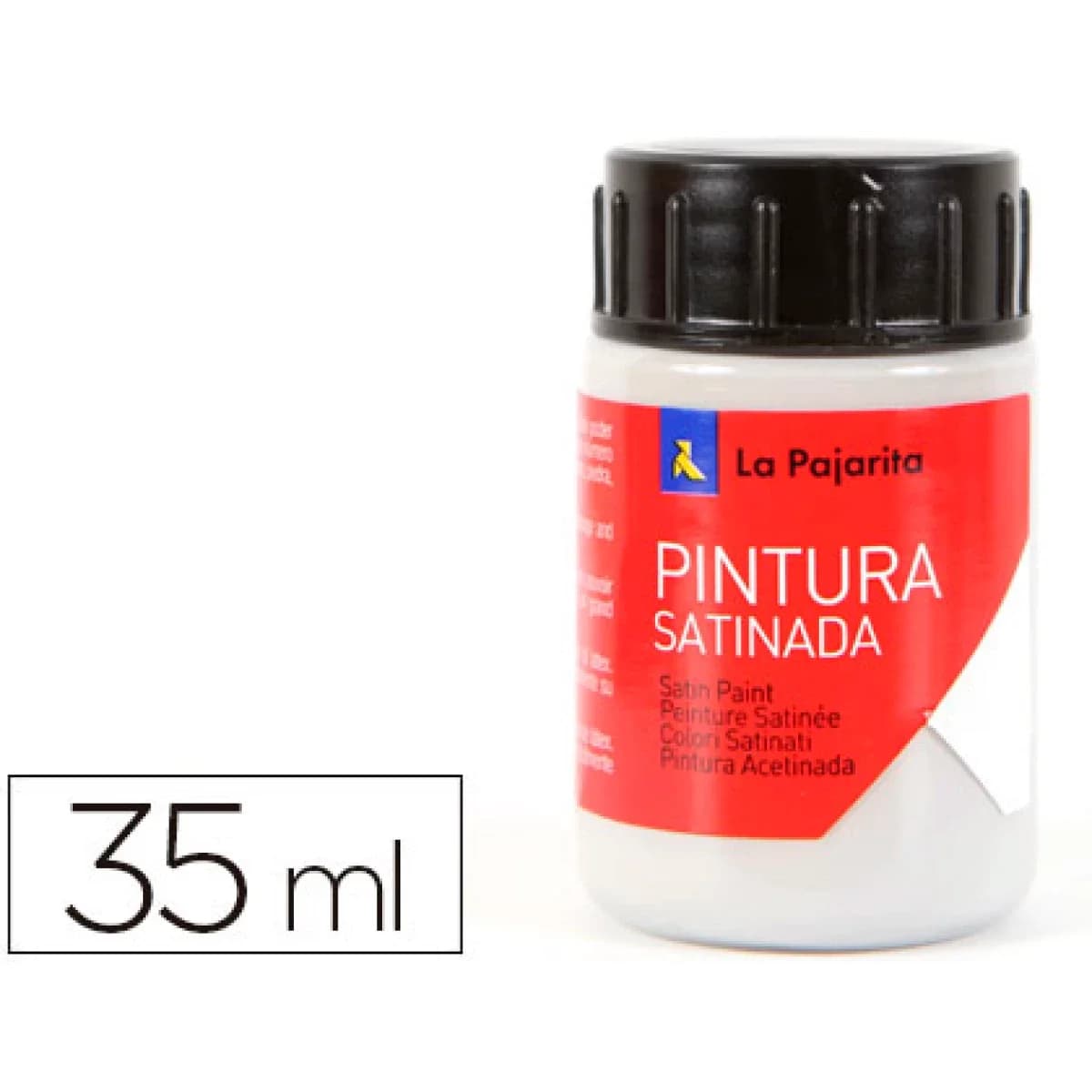 La Pajarita Têmpera Escolar Guache Satinado Cinzento Prata 35ml
