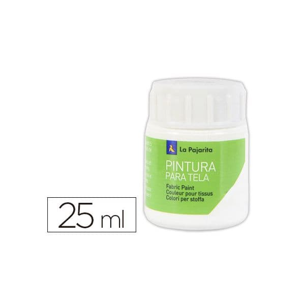 La Pajarita Tinta p/ Tela 25ml Branco - T-1