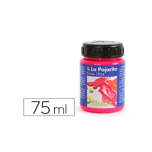 La Pajarita Pintura Latex Acrílica 75ml Magenta Fluorescente - 1162/16