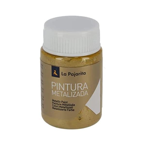 La Pajarita Tinta Latex Plástica Metalizada 35ml Ouro Rico