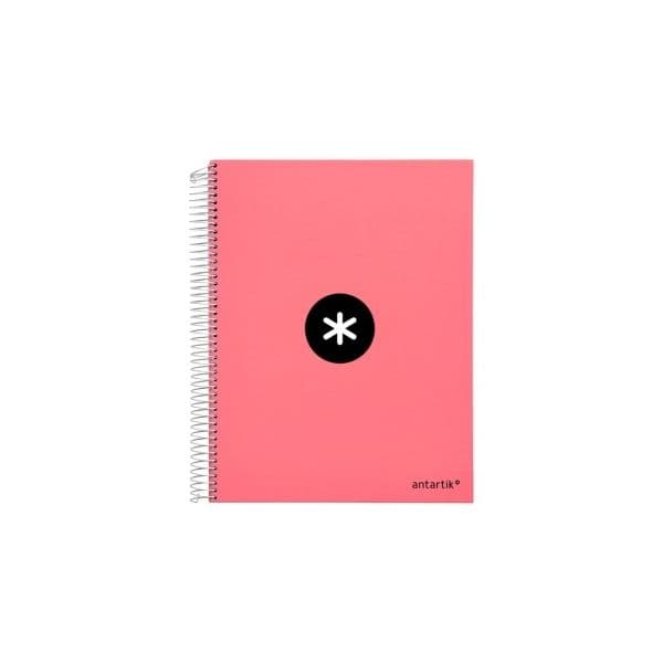 Antartik Caderno Espiral A4 Pautado Capa Dura 120Fls 100g C/4 Furos Coral KD95