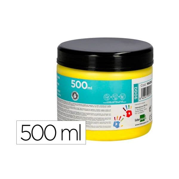 Liderpapel Pintura a Dedos Amarelo 500ml