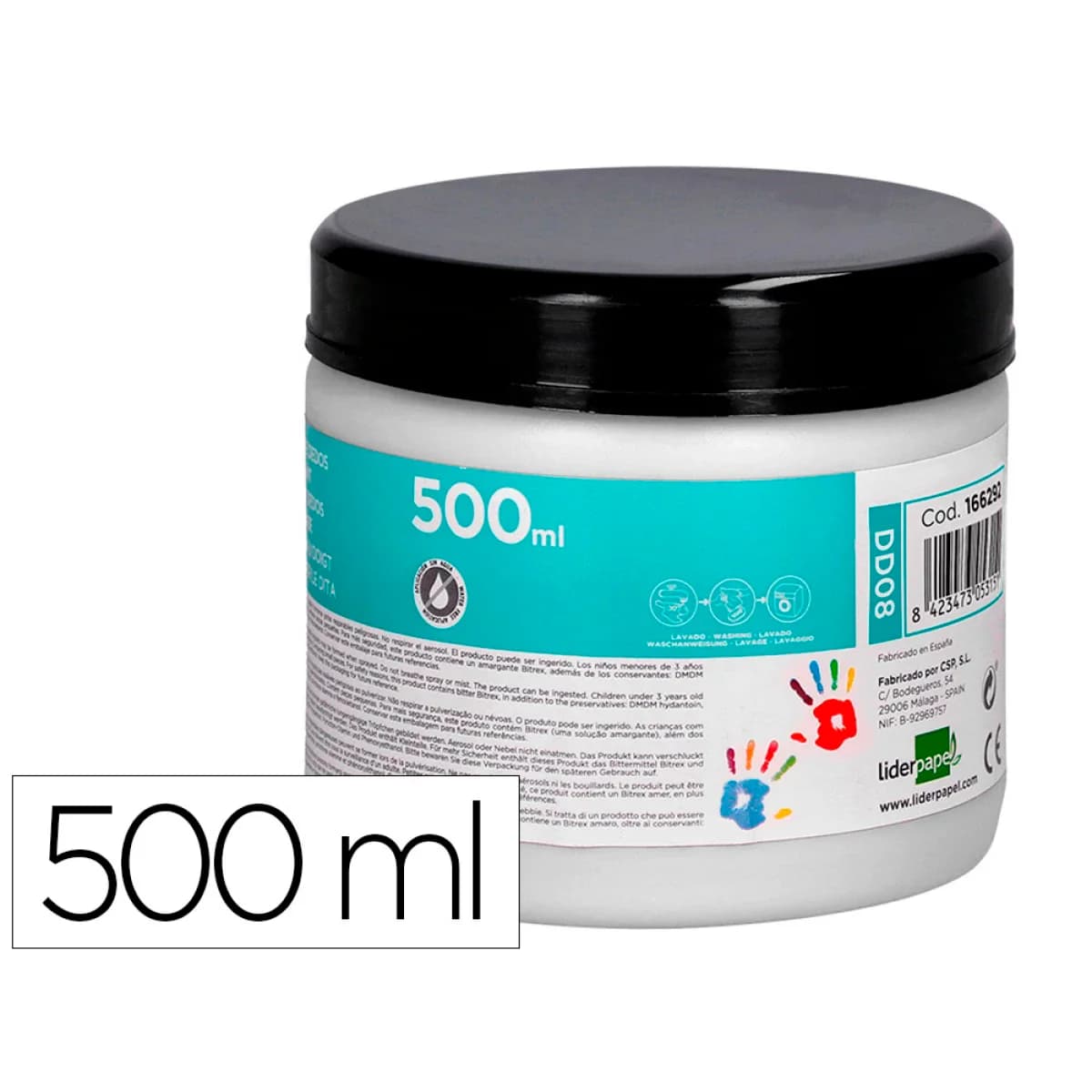 LiderPapel Pintura a Dedos Branca 500ml