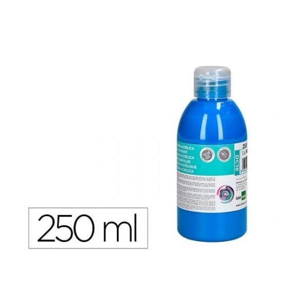 LiderPapel Tinta Acrílica 250 ml Cian