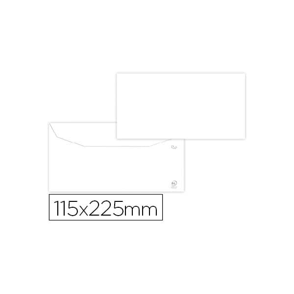 Liderpapel Envelope Branco 115X225 mm c/ Aba Engomada Papel Offset 80 gr. (500 un. - OFF006193CE