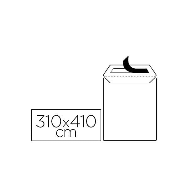 Liderpapel Envelope Bolsa Branco 310X410 mm c/ Aba Tira de Silicone Papel Offset 100 gr. (250 un. - OFF006205CE