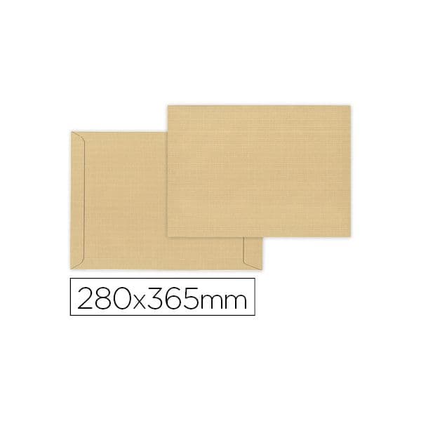 Liderpapel Envelope Bolsa Folekraft Armado 280X365X50mm C/aba Tira de Silicone Papel 155Gr (50 un. - OFF006292CE