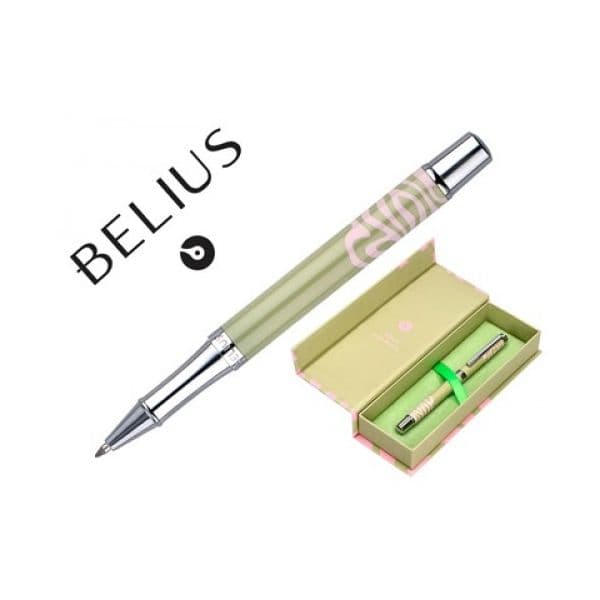 Belius Caneta Roller Ink Dreams 0.7mm Verde Matcha Tinta Preta 1 Un.