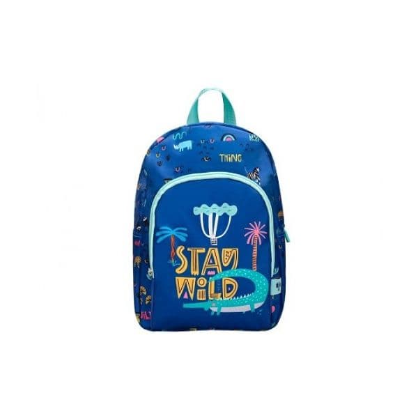 Liderpapel Mochila Safari Crocodilo 33x25x10cm Azul Marinho