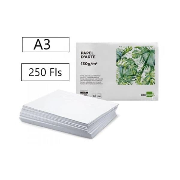 LiderPapel Papel de Desenho A3 130gr 250 Unidades