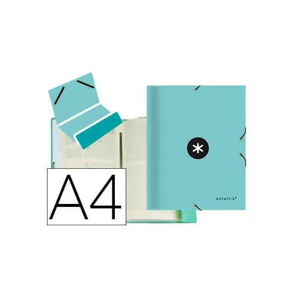 Liderpapel Pasta Antartik Classificadora A4 12 Departamentos c/ Elasticos e Cartão Forrado Menta - OFF007797CE
