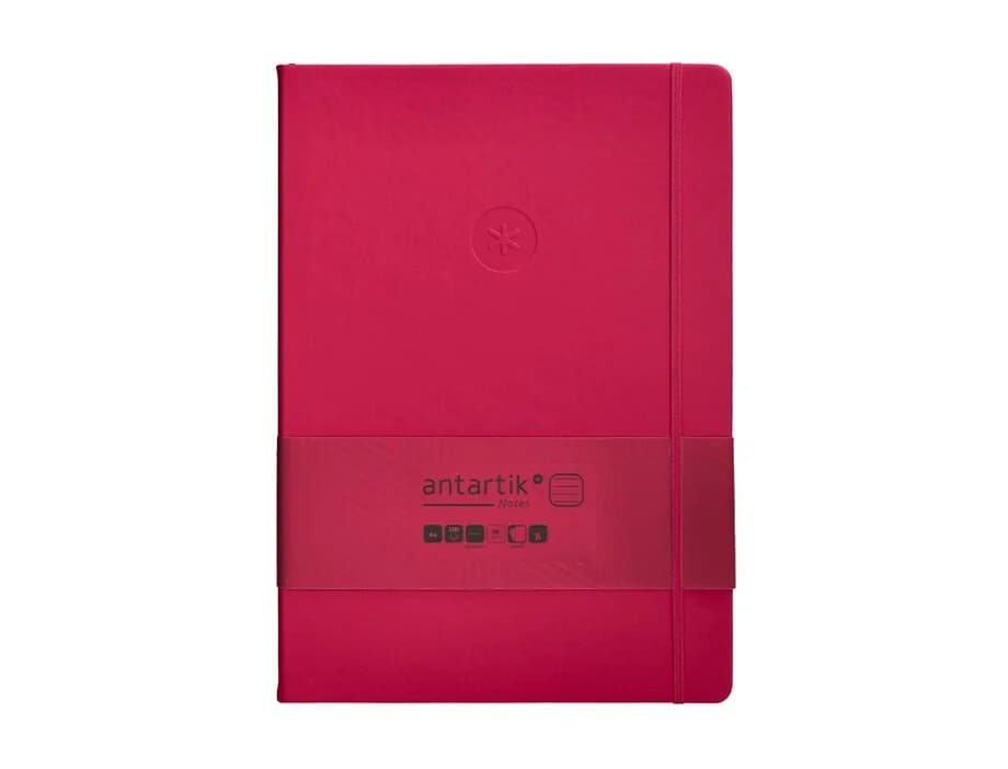 Antartik Caderno Pautado A4 Capa Dura 100 Folhas Bordeaux