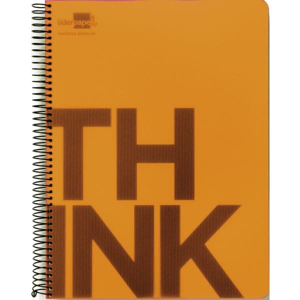LiderPapel Caderno A6 Think Quadriculado Laranja 1 Un.