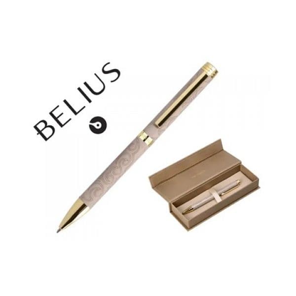 Belius Esferográfica Wild West Bege Dourado Tinta Azul 1 Un.