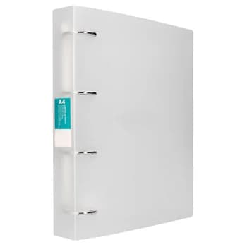 LIDERPAPEL/NEUTRAL Pasta de Arquivo 4 Anéis A4 25mm Transparente