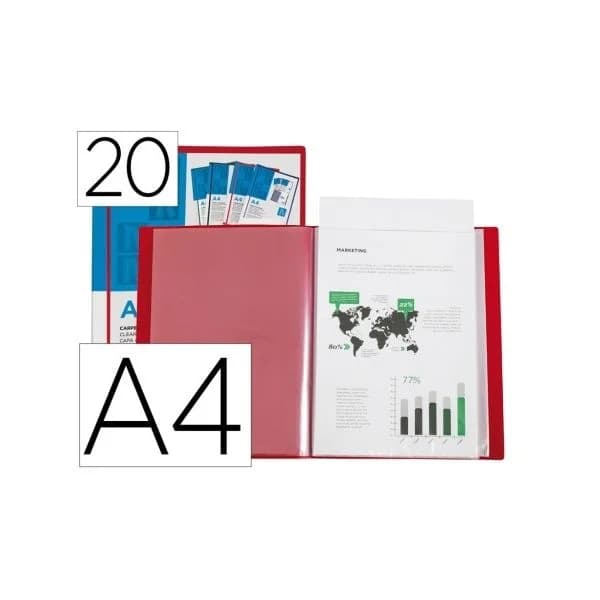 LiderPapel Capa Catalogo Capa Personal. 20 Bolsas Vermelha Jc02 - 03526.02