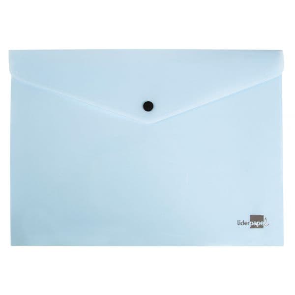LiderPapel Porta Documentos Mola A4 Celeste Opaco