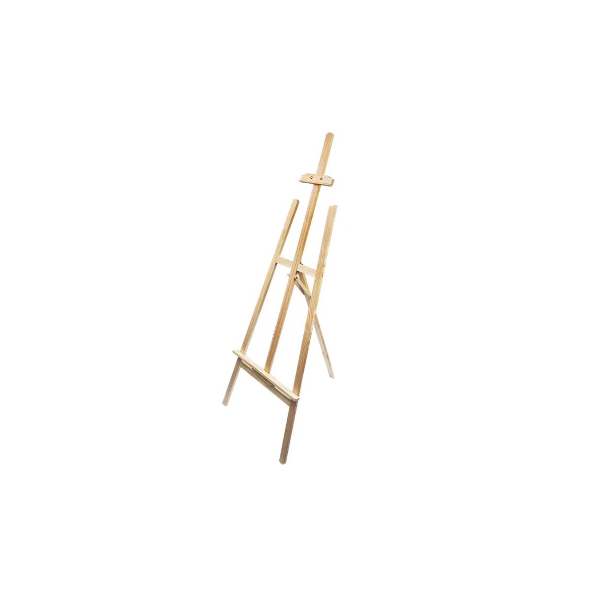 Caballete de pie pintor liderpapel madera de pino barnizado 58,5x175x75 cm certificado fsc