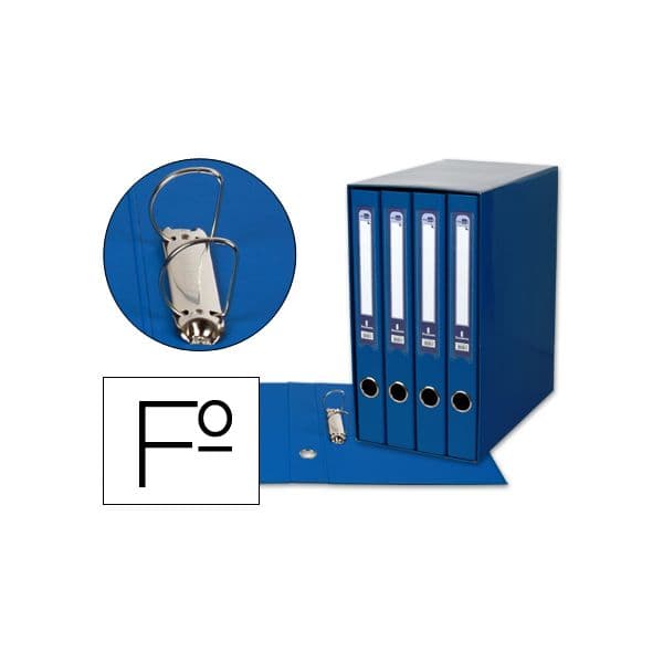 Liderpapel Modulo de 4 Pastas de Arquivo 2 Aneis Folio Lomba - MD41