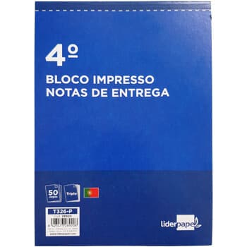 LiderPapel Bloco de Notas Entrega Vertical 3 Vias 50 Fls - 28920