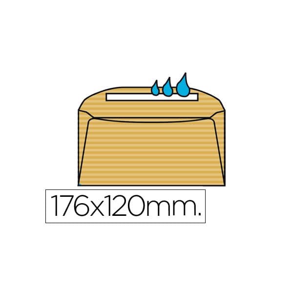 Liderpapel Envelope Comercial Normalizado 120X176mm Creme (500 un. - OFF031921CE