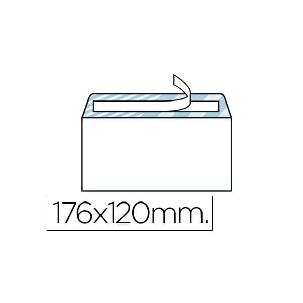Liderpapel Envelope Comercial Normalizado 120 x 176mm Branco c/ Tira de Silicone (50 un. - OFF031922CE