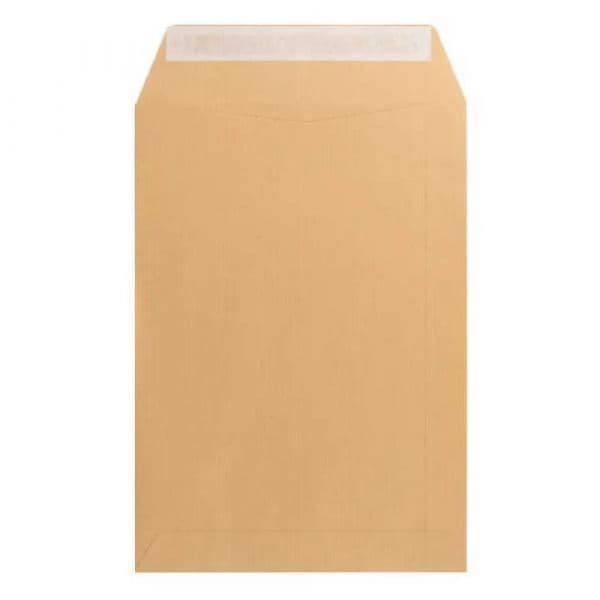 LiderPapel Envelope Bolsa Folio Especial 260x360mm Castanho 250 Unidades