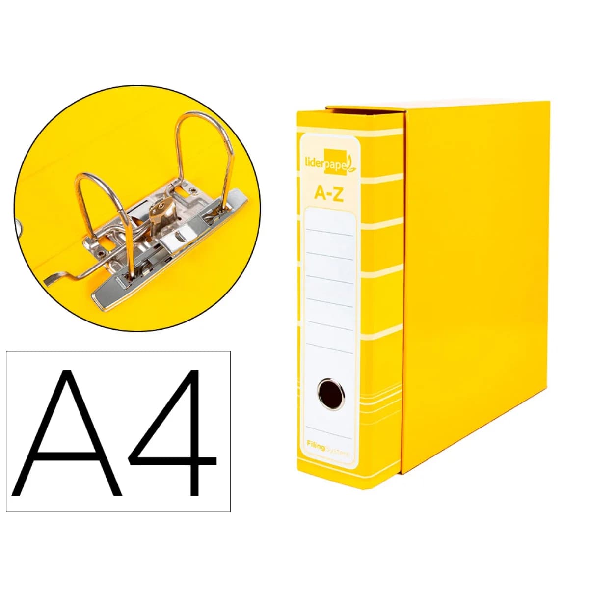 LiderPapel Caixa DIN A4 Color System p/ Pasta Arquivo Yellow - CZ09