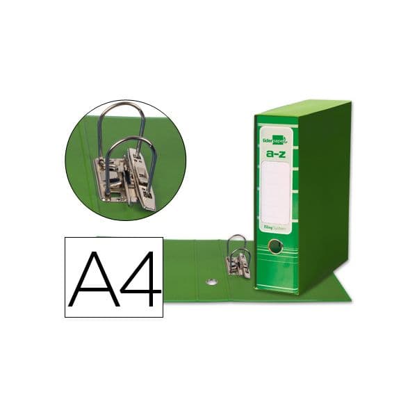 LiderPapel Pasta + Caixa Cartão A4 Filing System Verde
