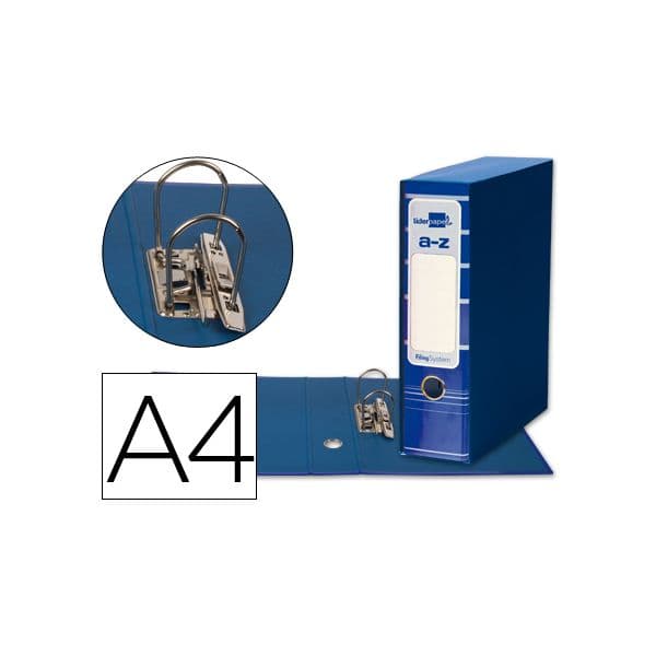 LiderPapel Pasta + Caixa Cartão A4 Filing System Blue