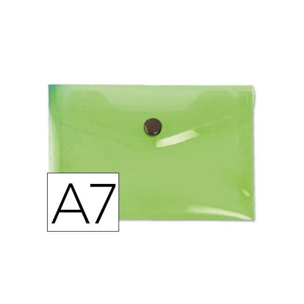 LiderPapel Bolsa Porta-Documentos A7 c/ Velcro Verde - DS41