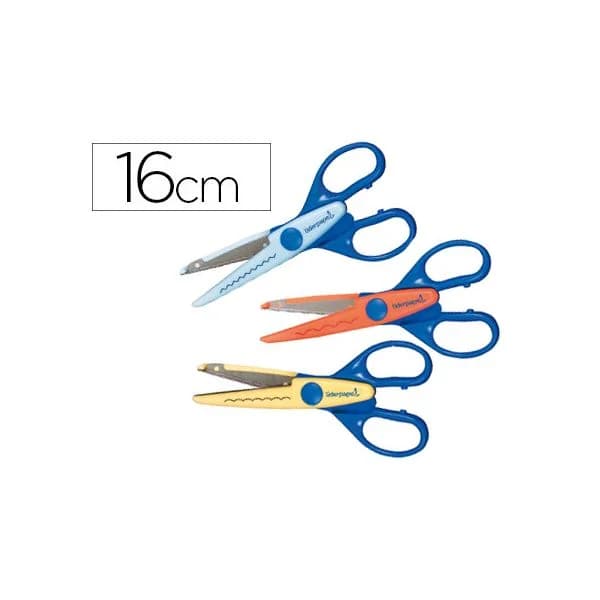 LiderPapel Tesoura Escolar Zig-zag 16cm - 75509