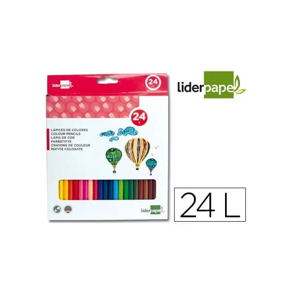 LiderPapel Lápis de Cor 24 un. - LC04