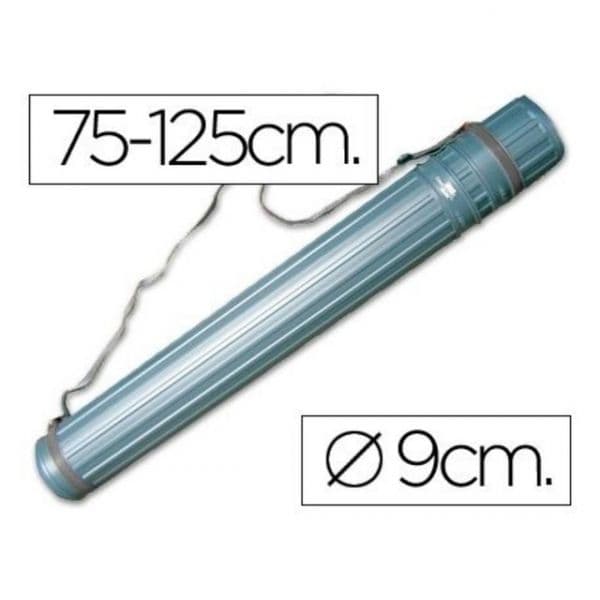 Liderpapel Tubo Porta-desenhos extensível 75x125cm Cinza