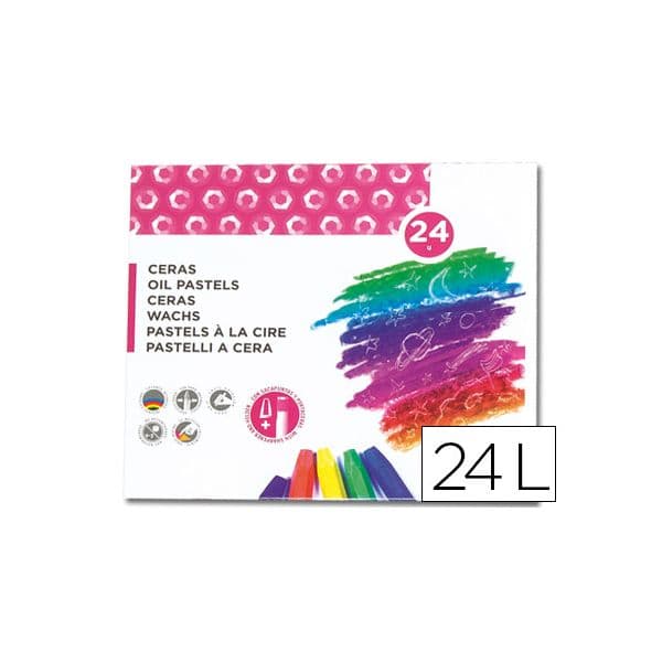 LiderPapel Caixa 24 de Cera + Apara + Porta-ceras - BD03
