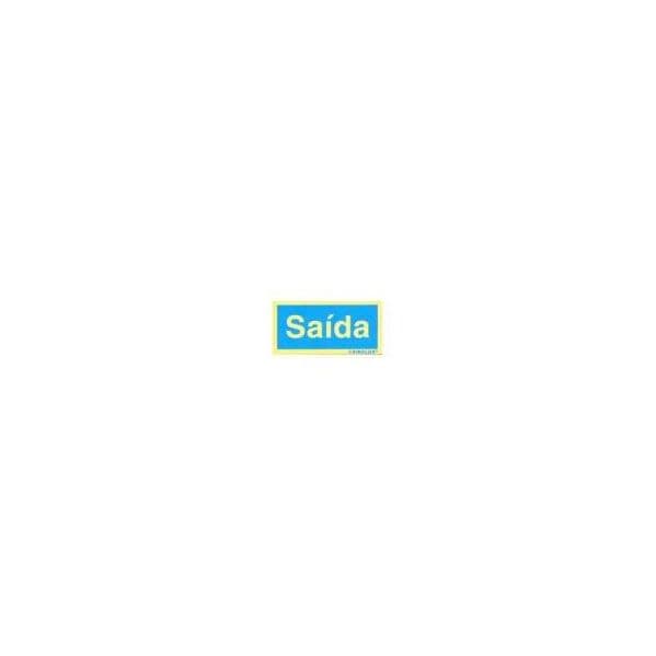 Sinalética Saída - Plástico Adesivo 17x5.5mm