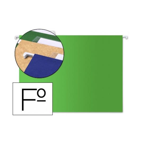 Liderpapel Pasta de Suspensão Visor Superior 365x240x350mm 250g Verde - L42815