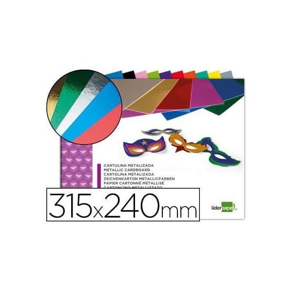 LiderPapel Bloco Trabalhos Manuais Premium 210x297mm 62 Folhas Cores Sortidas