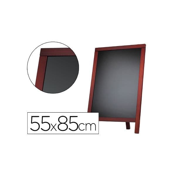 LiderPapel Quadro Preto Cavalete/Moldura Madeira 55x85cm - 54719