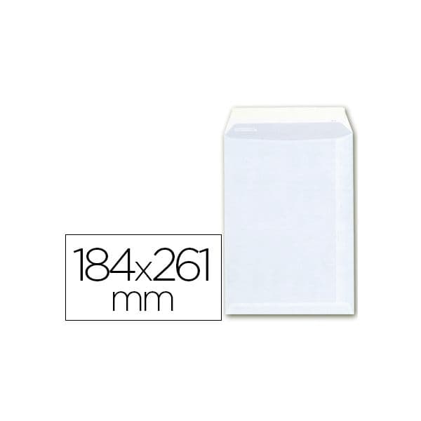 Liderpapel Envelopes Bolsa Quarto Prolongado 184x261mm c/ Tira de Silicone 250 un. - 58760